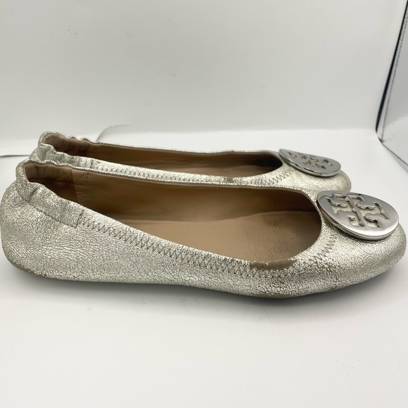 Tory Burch metallic silver ballet flats - Picture 9 of 9